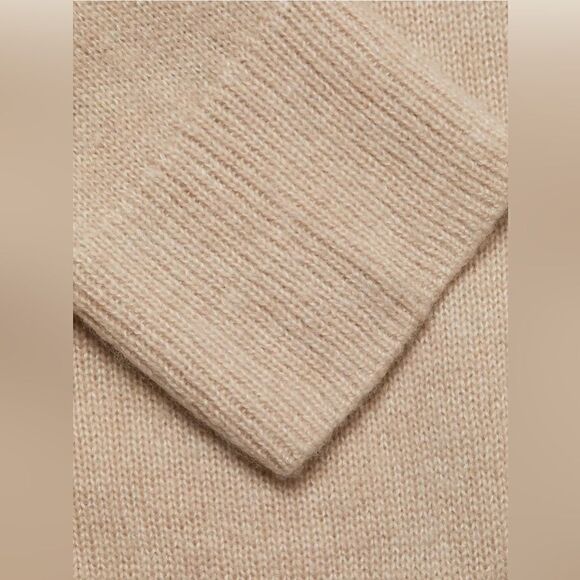 NWT Rails Imogen Wool-Cashmere Turtleneck Sweater in Jute $348 - Picture 7 of 9